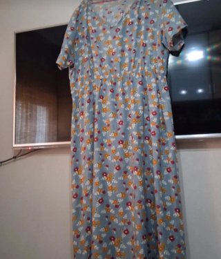 Vestido largo estampado floral