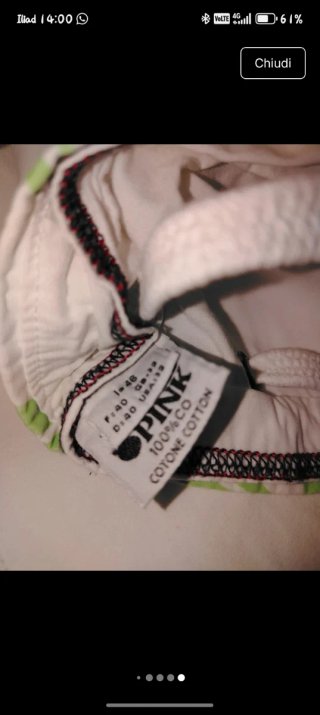 Pantaloni Think Pink bianchi gamba larga L