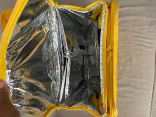 Mochila Glovo Amarilla Nueva