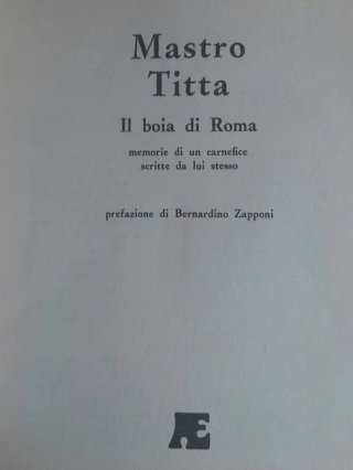 Mastro Titta Le memorie del boia di Roma