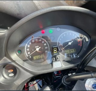 Honda CBF600S Negra y Roja A2