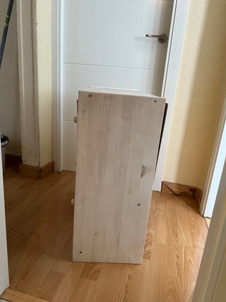 Cómoda 3 cajones de madera en blanco