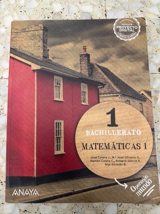 Lote libros biologia y matematicas 1 bachillerato.