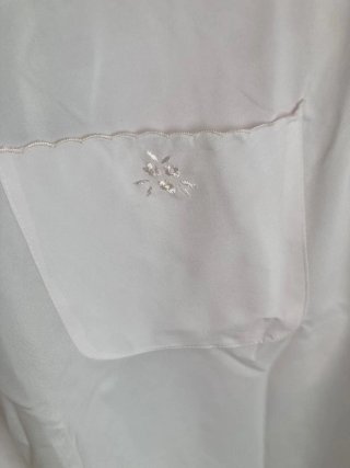Vestido lencero bordado Alberto 80s