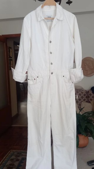 Mono Zara Blanco Talla S