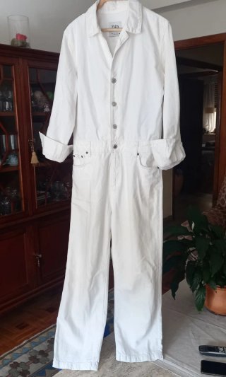 Mono Zara Blanco Talla S