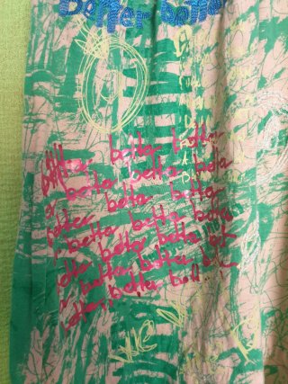Top Desigual beige e verde