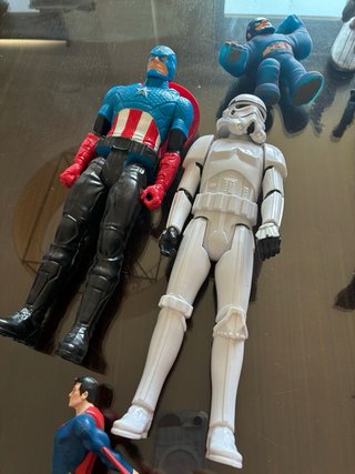 Lote Figuras Acción Superhéroes y Star Wars