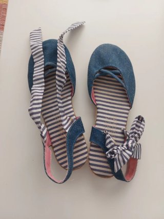 Alpargatas denim con lazo mujer T.38