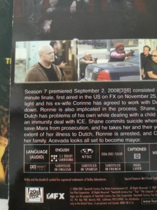 DVD The Shield seasons 4, 5, 6