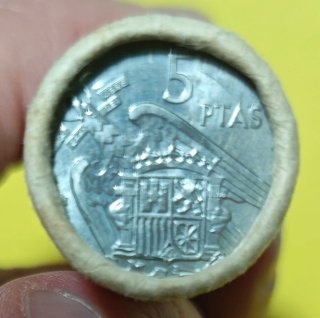 Cartucho de 5 Pesetas de 1957