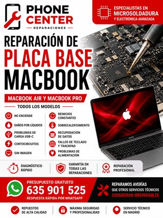 Reparación Placa Base MacBook  Micro soldadura