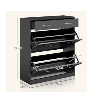 Mueble zapatero  negro " Maison du Monde"