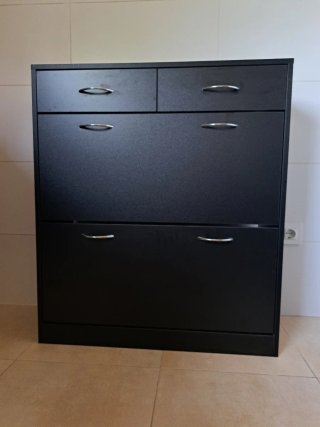 Mueble zapatero  negro " Maison du Monde"