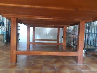 Mesa Industrial Textil Años 50 Madera Maciza