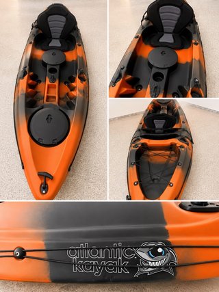 Kayak Atlantic 1 plaza naranja/negro