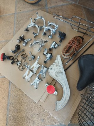 Lote piezas bicicleta vintage
