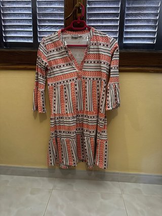 Vestido playero estampado