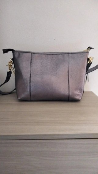 Borsa Cuoieria Fiorentina media oro/argento