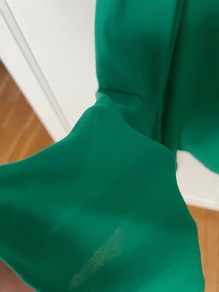 Blusa verde Zara talla M