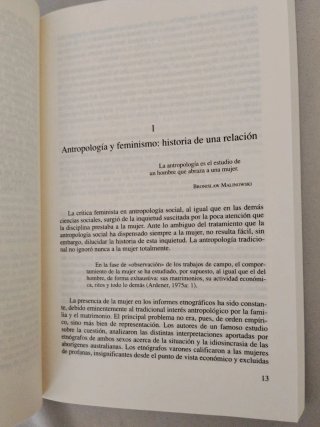 Antropología y feminismo
