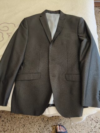 Pantalón de traje gris