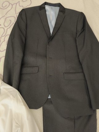 Pantalón de traje gris