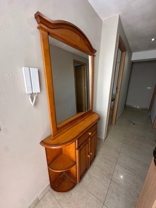 Mueble de entrada con espejo vintage