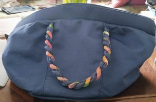 Borsa in tessuto fantasia floreale