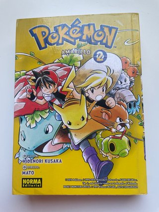 Mangas Pokémon amarillo 1 y 2