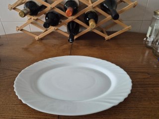 Lote Vajilla Blanca Cerámica/Porcelana