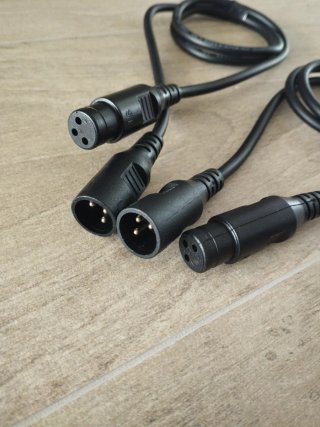 2 Cables DMX 3 Pines 1m