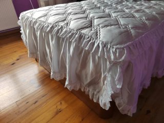 Colcha edredón blanca Dimas cama 135x190