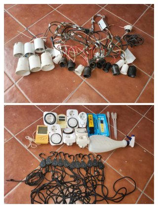 Kit cultivo de interior:Focos,bombillas,macetas