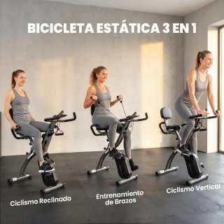 Bicicleta Estática Plegable 8 Niveles