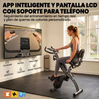 Bicicleta Estática Plegable 8 Niveles