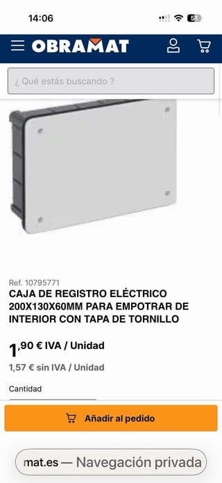 Lote electricidad Revi: Cables y accesorios