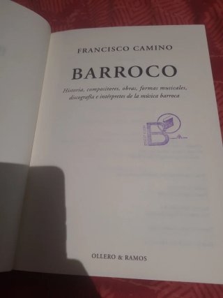 Barroco Francisco Camino