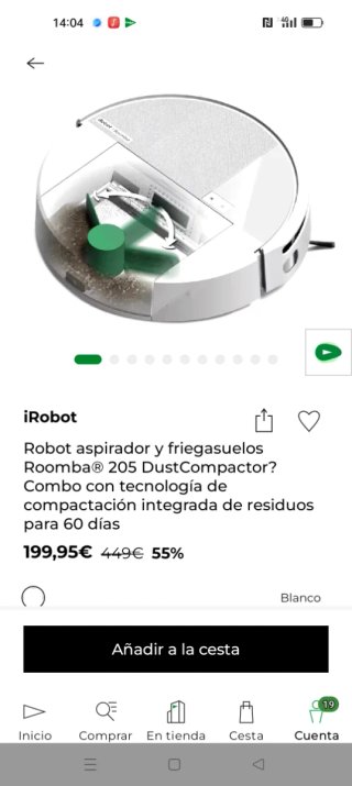 iRobot Roomba 205 DustCompactor