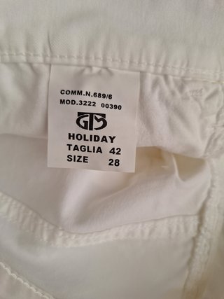 Pantaloni Holiday donna bianchi leggeri