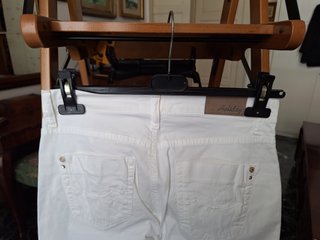 Pantaloni Holiday donna bianchi leggeri