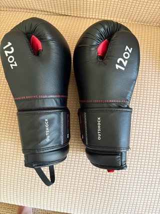Guantes Boxeo Outshock Negros 12oz Advance boxing