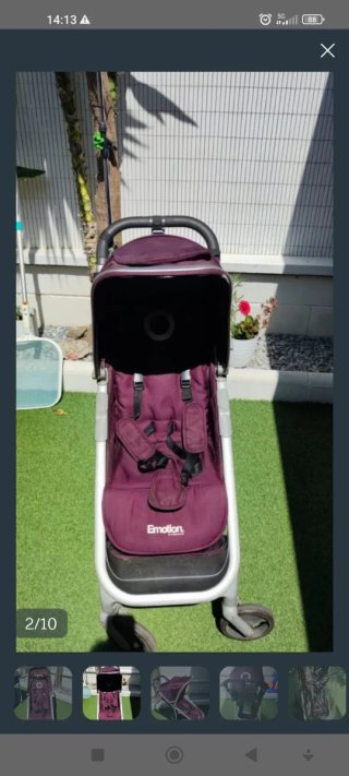Silla de paseo Babyhome Emotion color lila.