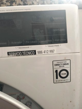 Lavadora LG 8kg Direct Drive Steam