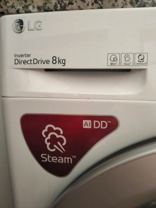Lavadora LG 8kg Direct Drive Steam