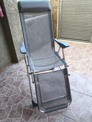 Juego de 2 sillas de aluminio