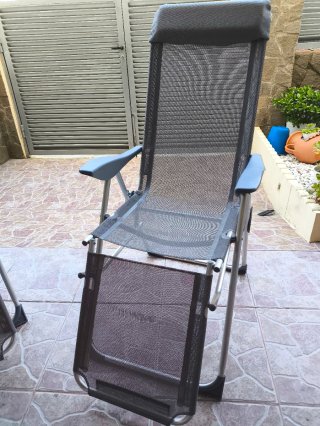 Juego de 2 sillas de aluminio