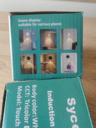 2 Apliques LED con sensor