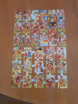 Laminas cromos troquelados infantiles