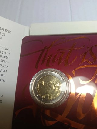San Marino 2€ 2016 Shakespeare Conmemorativa